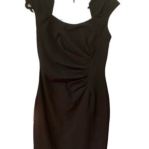 Calvin Klein black cinched dress